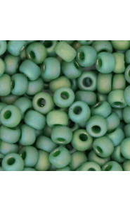 Miyuki rocailles Perlen 6/0 - Opaque glazed frosted turtle green 6-4699